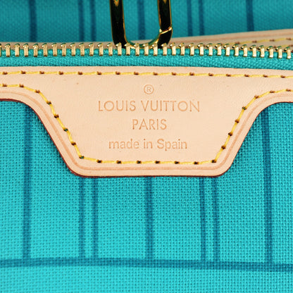 Louis Vuitton Monogram V Neverfull MM Turquoise 6 of 7