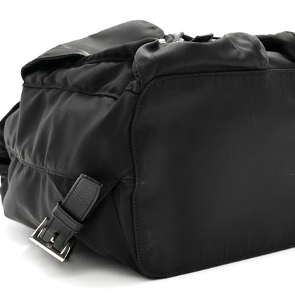 Prada Re-Nylon Vela Saffiano Medium Backpack  Black 10 of 11