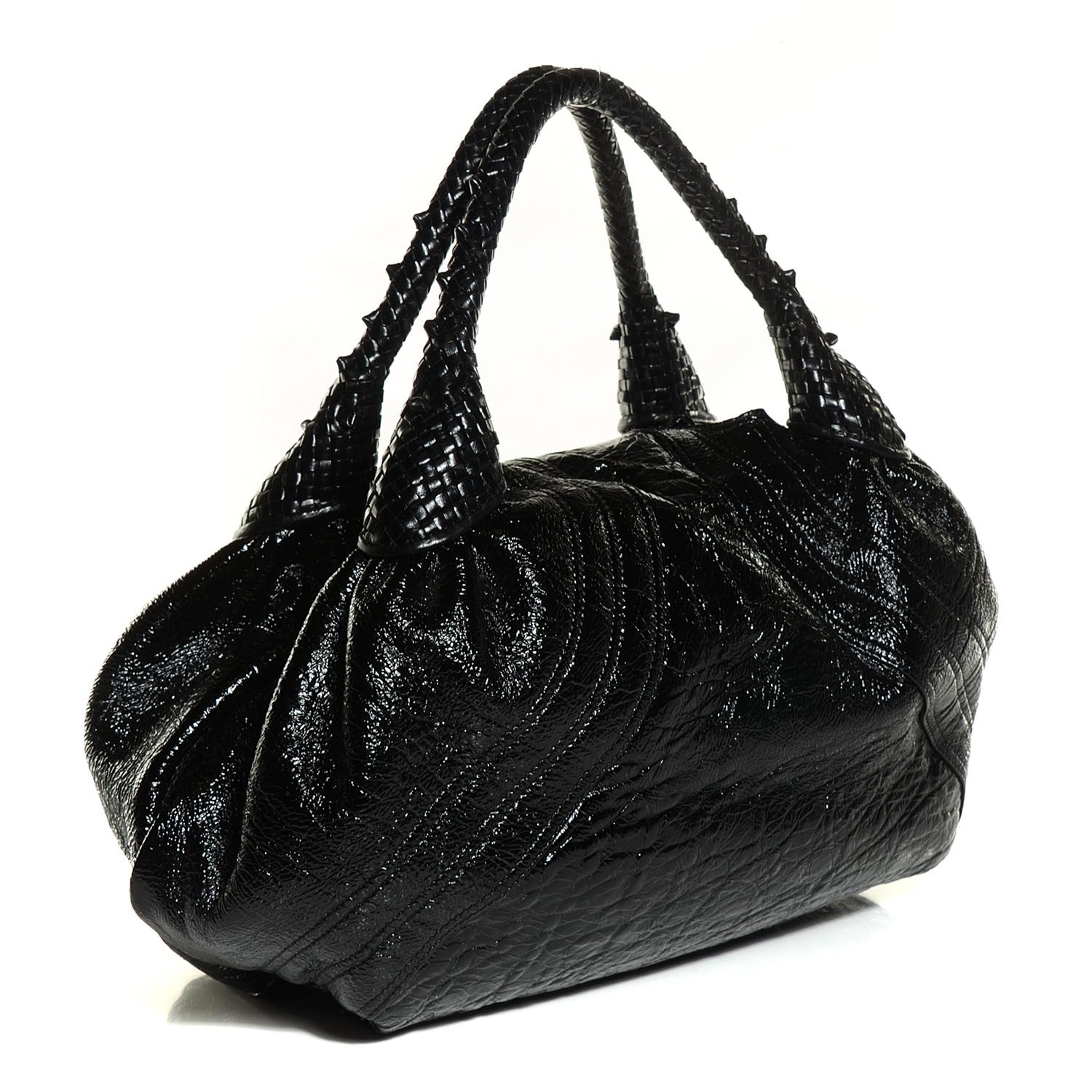 Fendi Patent Crispe Spy Nero Black 3 of 9