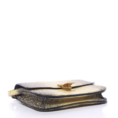 Celine Lizard Medium Classic Box Flap Bag Natural 3 of 10