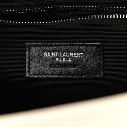 Saint Laurent Grain De Poudre Large Tri-Quilt Monogram Satchel Porcellana 7 of 13