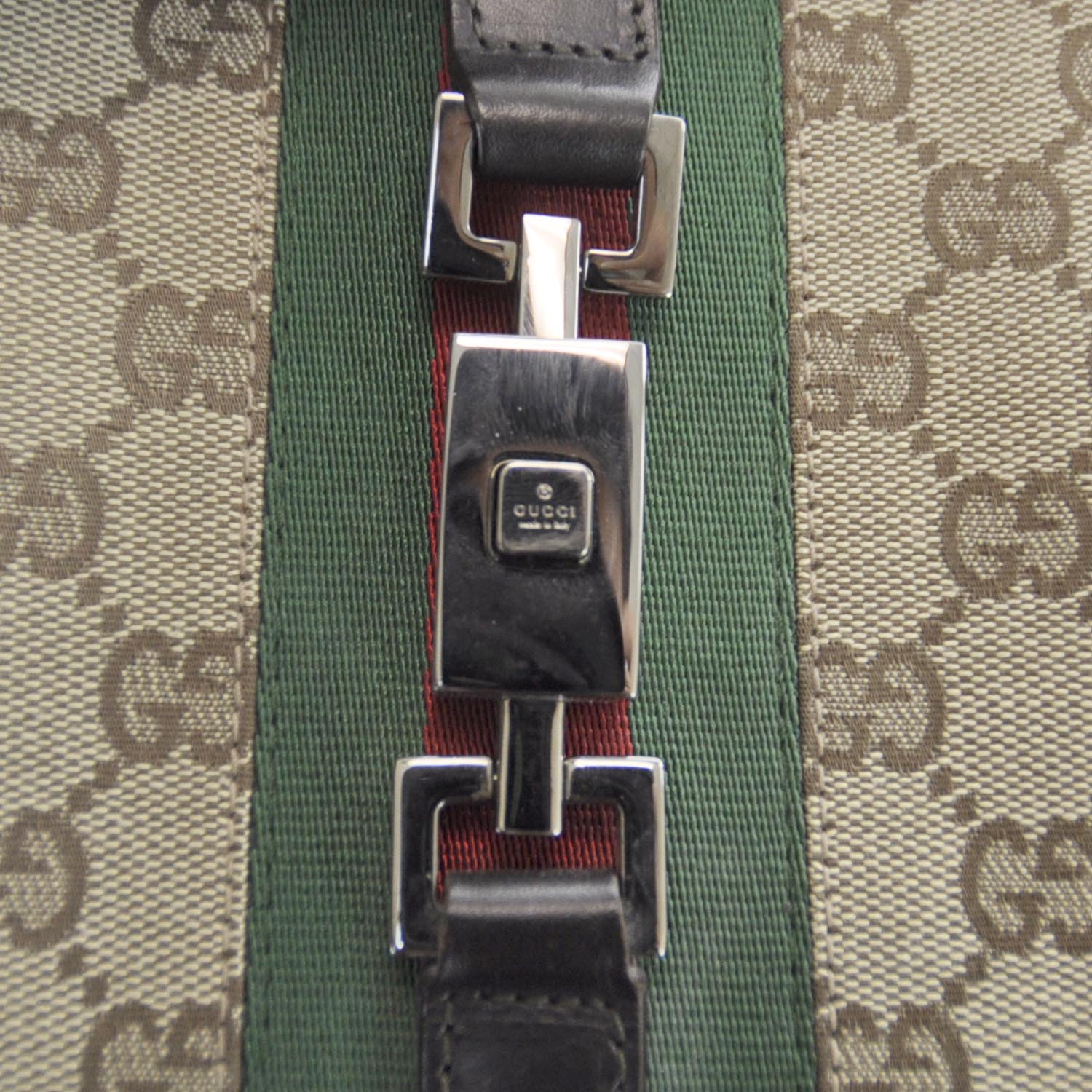 Gucci Monogram Web Jackie O Hobo 6 of 9