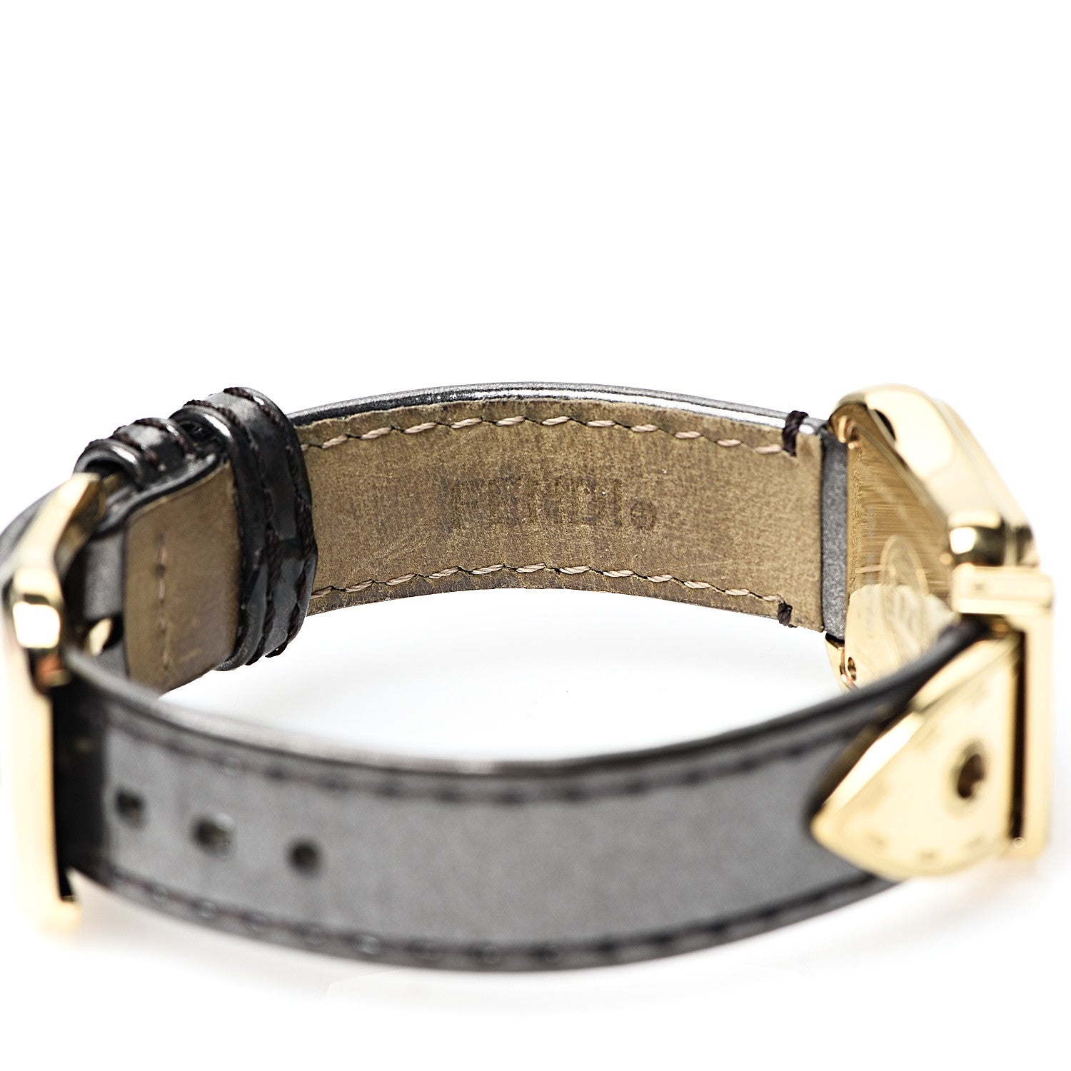 Fendi Stainless Steel Calfskin Diamond Mother of Pearl 22mm B.Fendi Buckle Quartz Watch 6 of 6