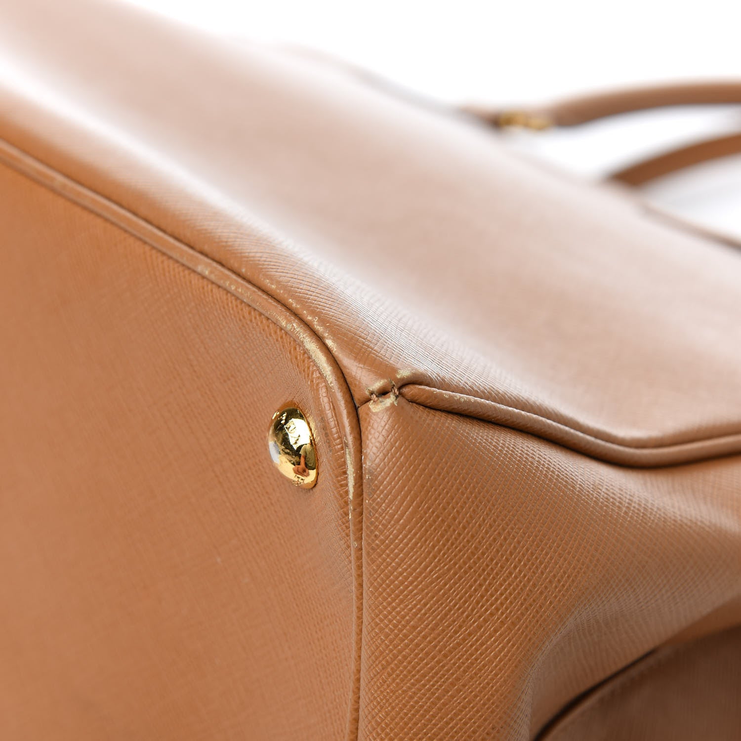 Prada Saffiano Large Galleria Double Zip Tote Caramel 16 of 17