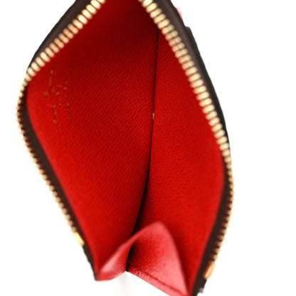 Louis Vuitton Monogram Zipped Romy Card Holder Red 5 of 7