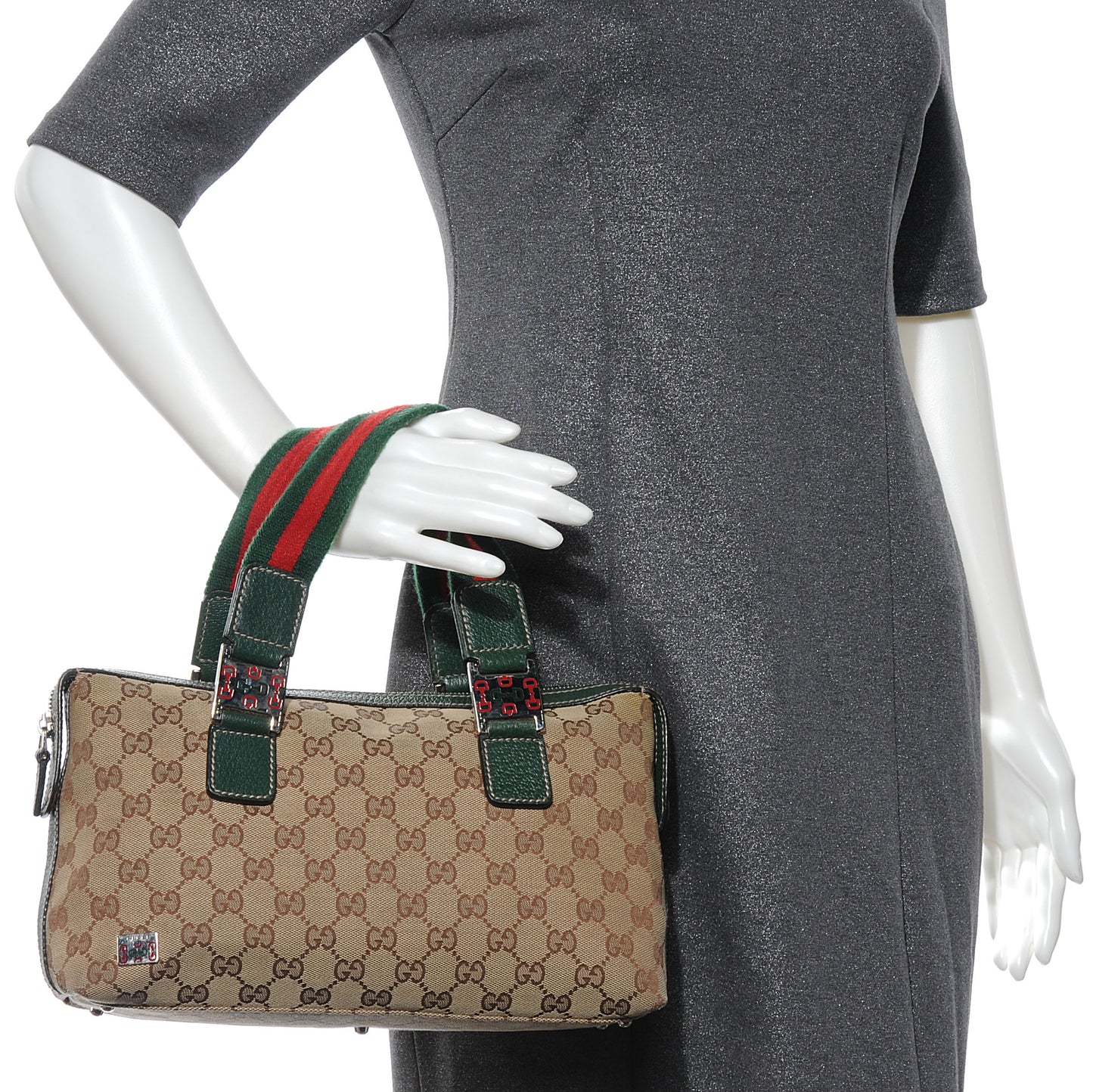 GG Monogram Small Pop Tote Green