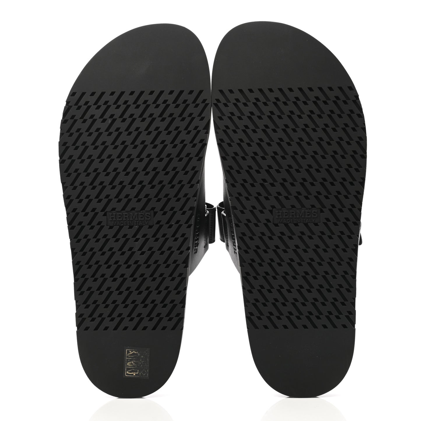 Calfskin Mens Chypre Sandals 43.5 Black