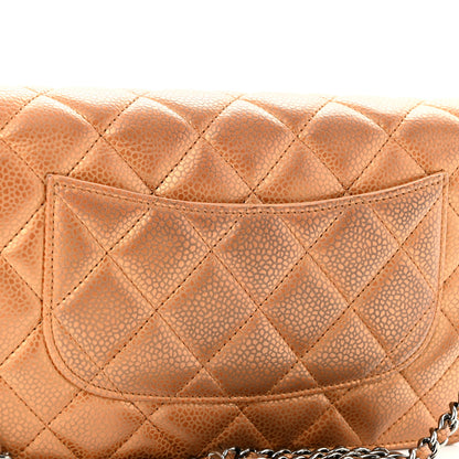 Chanel Metallic Caviar Quilted Wallet On Chain WOC Copper 12 of 12