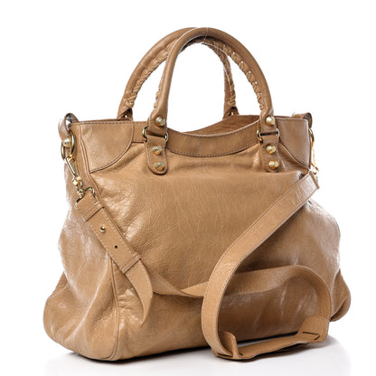 Balenciaga Agneau Giant 12 Gold Hardware Velo Beige Nougatine 4 of 19