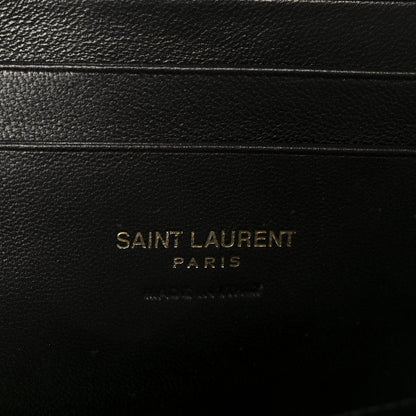 Saint Laurent Calfskin Matelasse Monogram Mini Lou Camera Bag Black Black 6 of 11