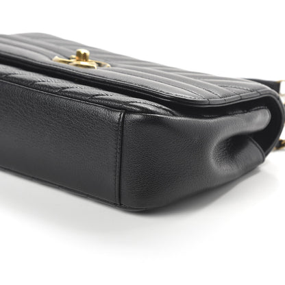 Chanel Shiny Goatskin Diagonal Quilted Small Flap Black 7 of 10