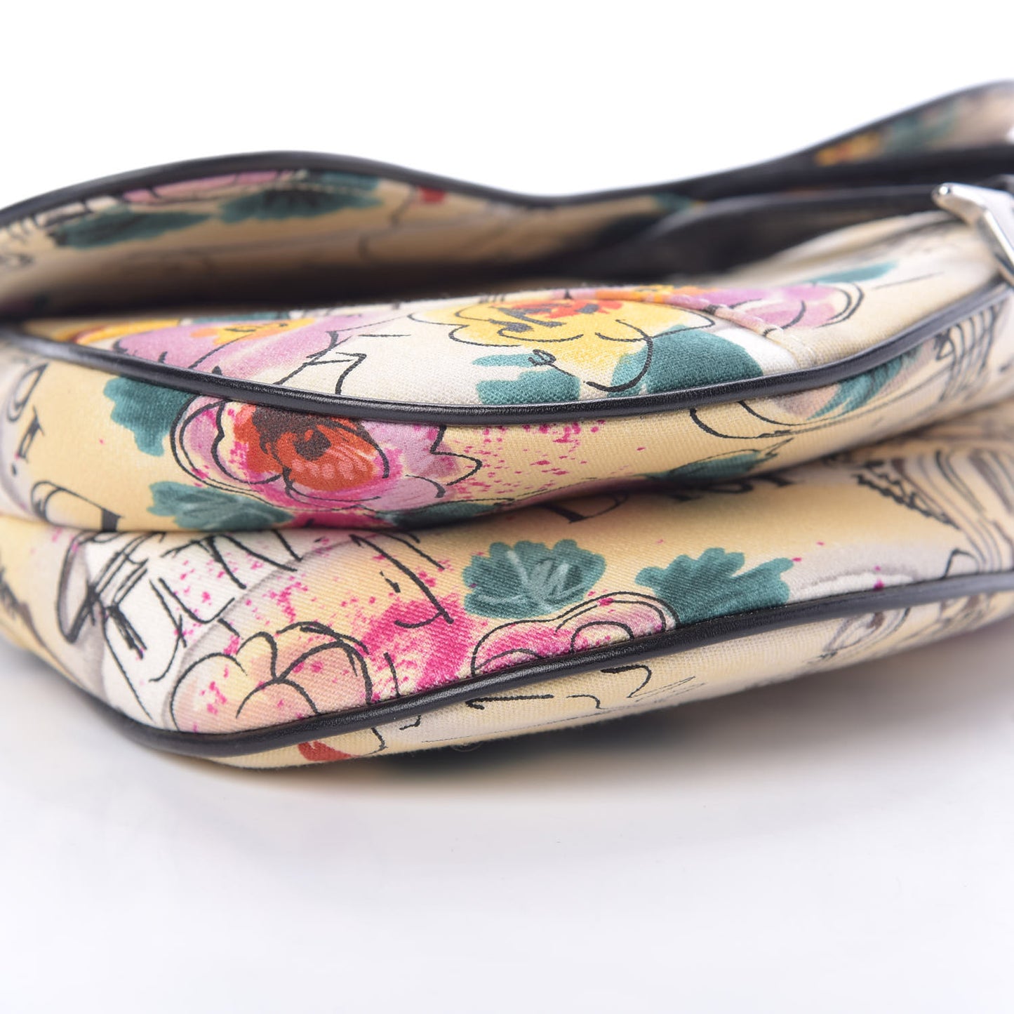 Canvas Paris 50s Saddle Bag Multicolor