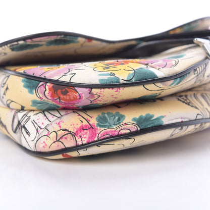 Christian Dior Canvas Paris 50s Saddle Bag Multicolor 9 of 16