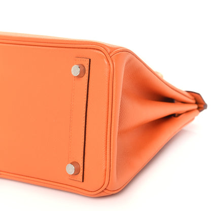 Hermes Epsom Birkin 25 Orange 10 of 11