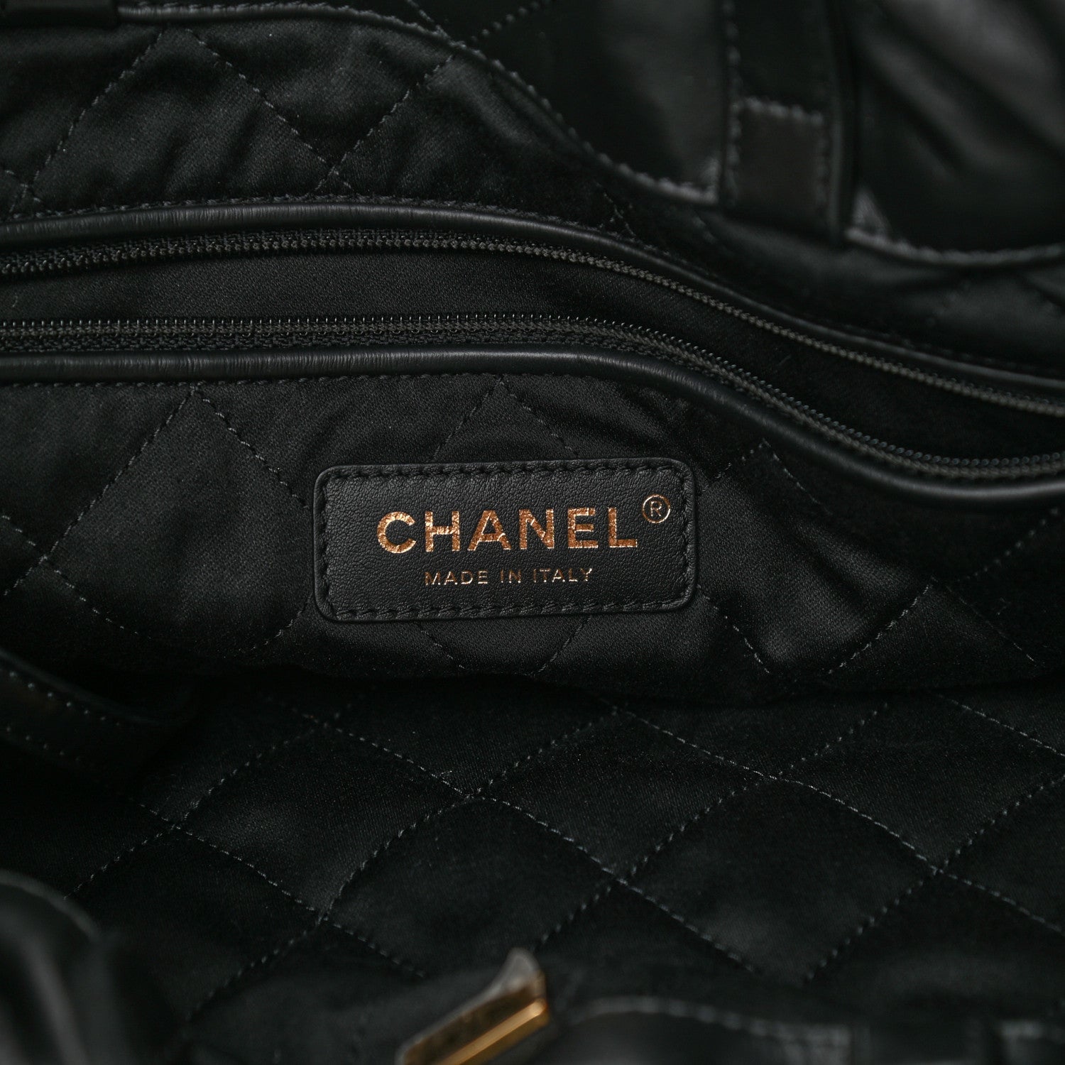 Chanel Shiny Calfskin Quilted Chanel 22 Backpack Black 6 of 10