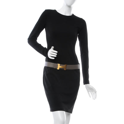 Hermes Epsom Chamonix 42mm Constance 2 H Belt 85 Etain Black 2 of 9