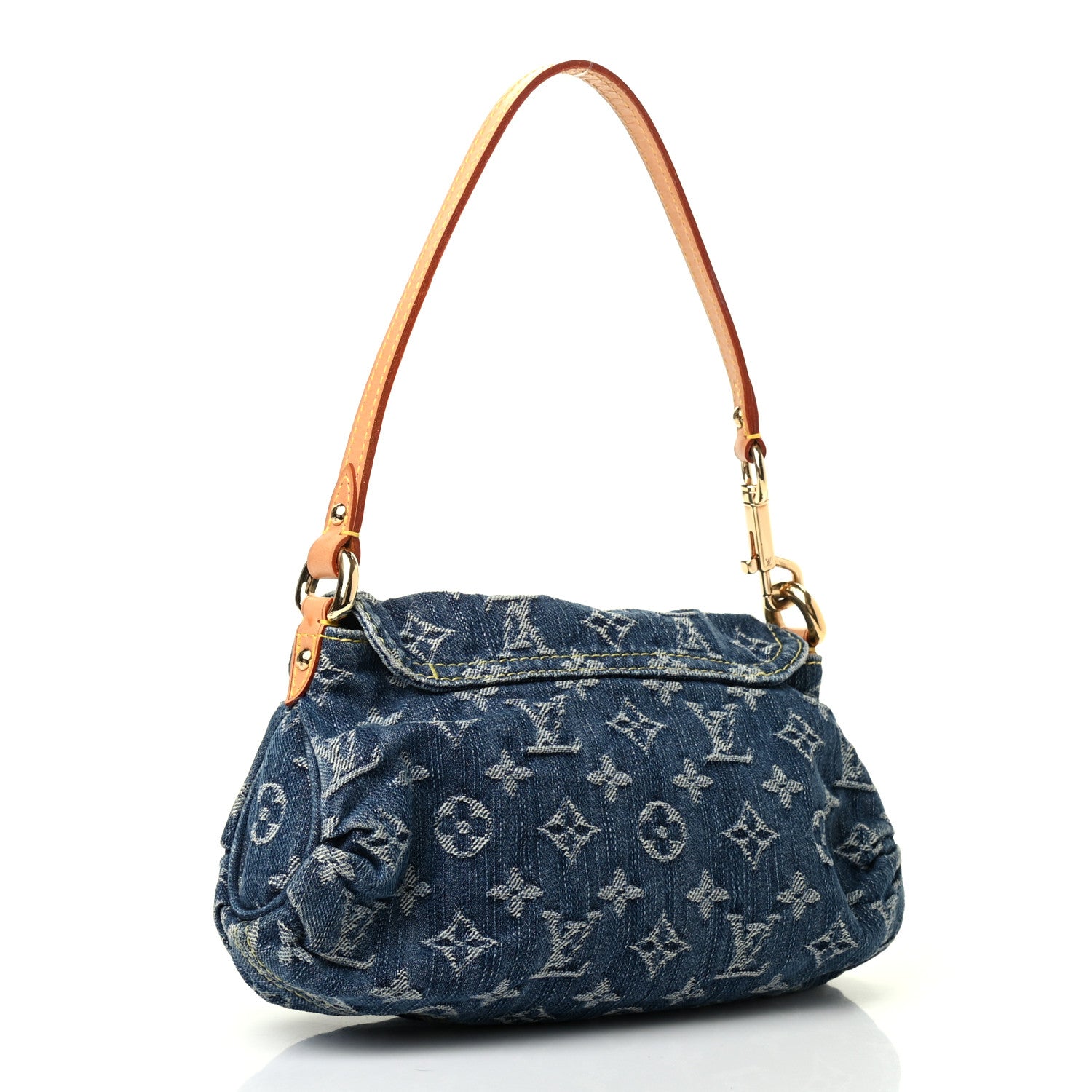 Louis Vuitton Monogram Denim Mini Pleaty Blue 3 of 6