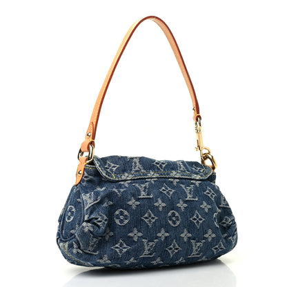 Louis Vuitton Monogram Denim Mini Pleaty Blue 3 of 6