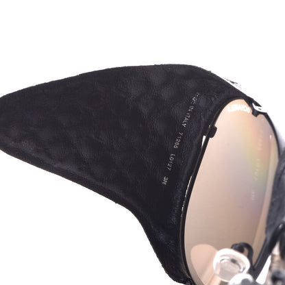 Chanel Titanium Lambskin CC Pilot Sunglasses 71265 Black 5 of 12
