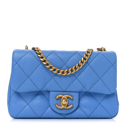 Chanel Caviar Quilted Mini Rectangular Sweetheart Flap Black 1 of 11