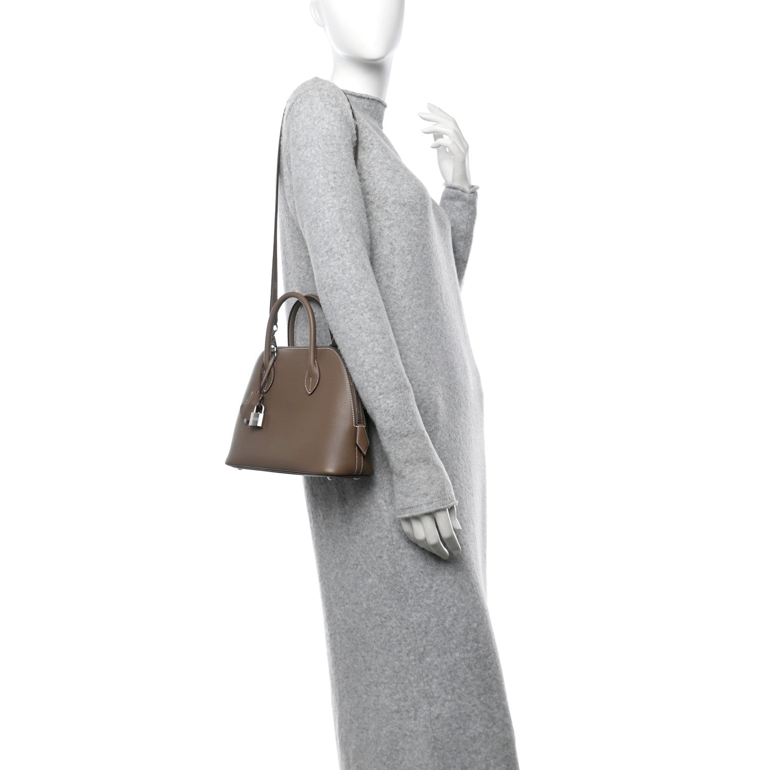 Hermes Evercolor Verso 1923 Bolide 25 Etoupe Gris Perle 2 of 11