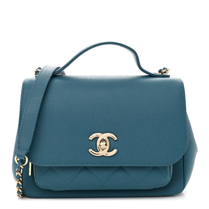 Chanel Caviar Quilted Small Business Affinity Flap Blue 1 of 11