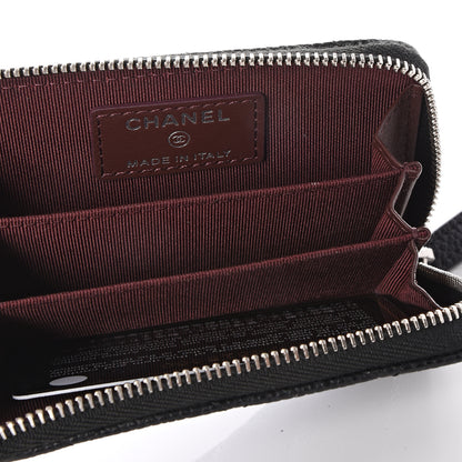 Chanel Caviar Quilted Zip Coin Purse Black 4 of 7