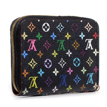 Louis Vuitton Monogram Multicolor Zippy Coin Purse Black Grenade 3 of 7