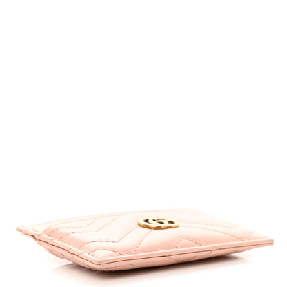 Gucci Calfskin Matelasse GG Marmont Card Holder Perfect Pink 4 of 8