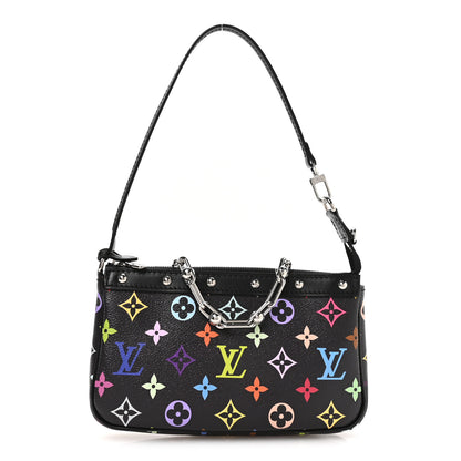 Louis Vuitton LV X TM Monogram Multicolor Pochette Accessories Black 1 of 10