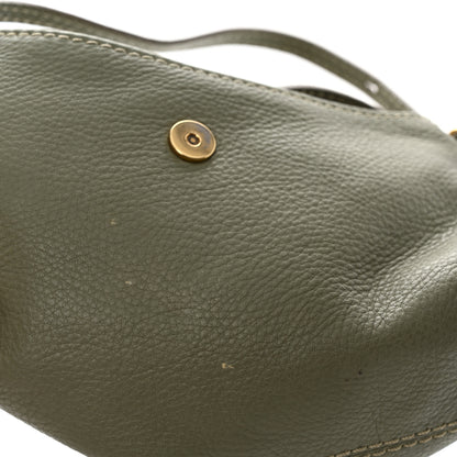 Chloe Calfskin Marcie Pochette Crossbody Bag Baobab Green 11 of 13