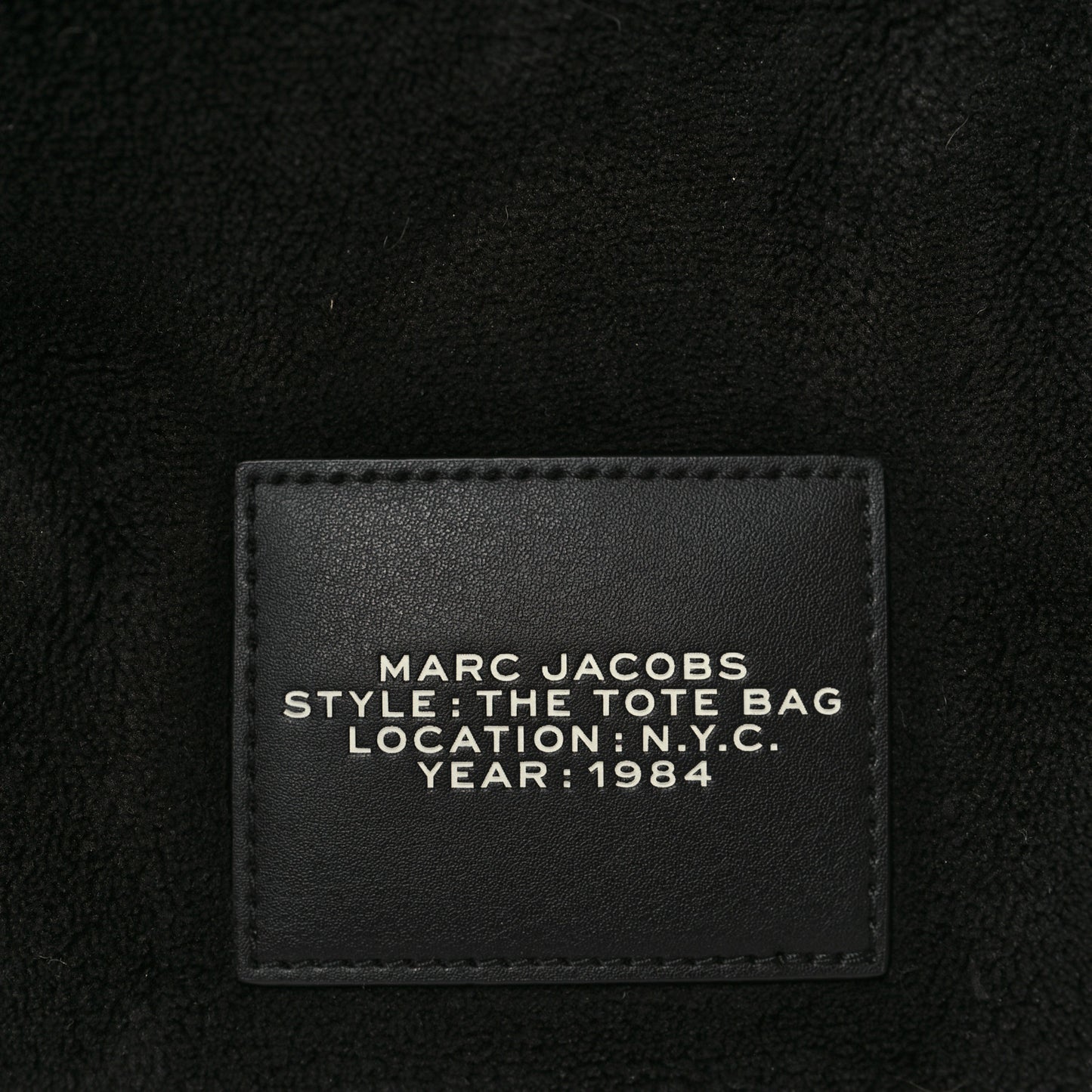 Polyester Mini Terry Tote Bag Black Nickel