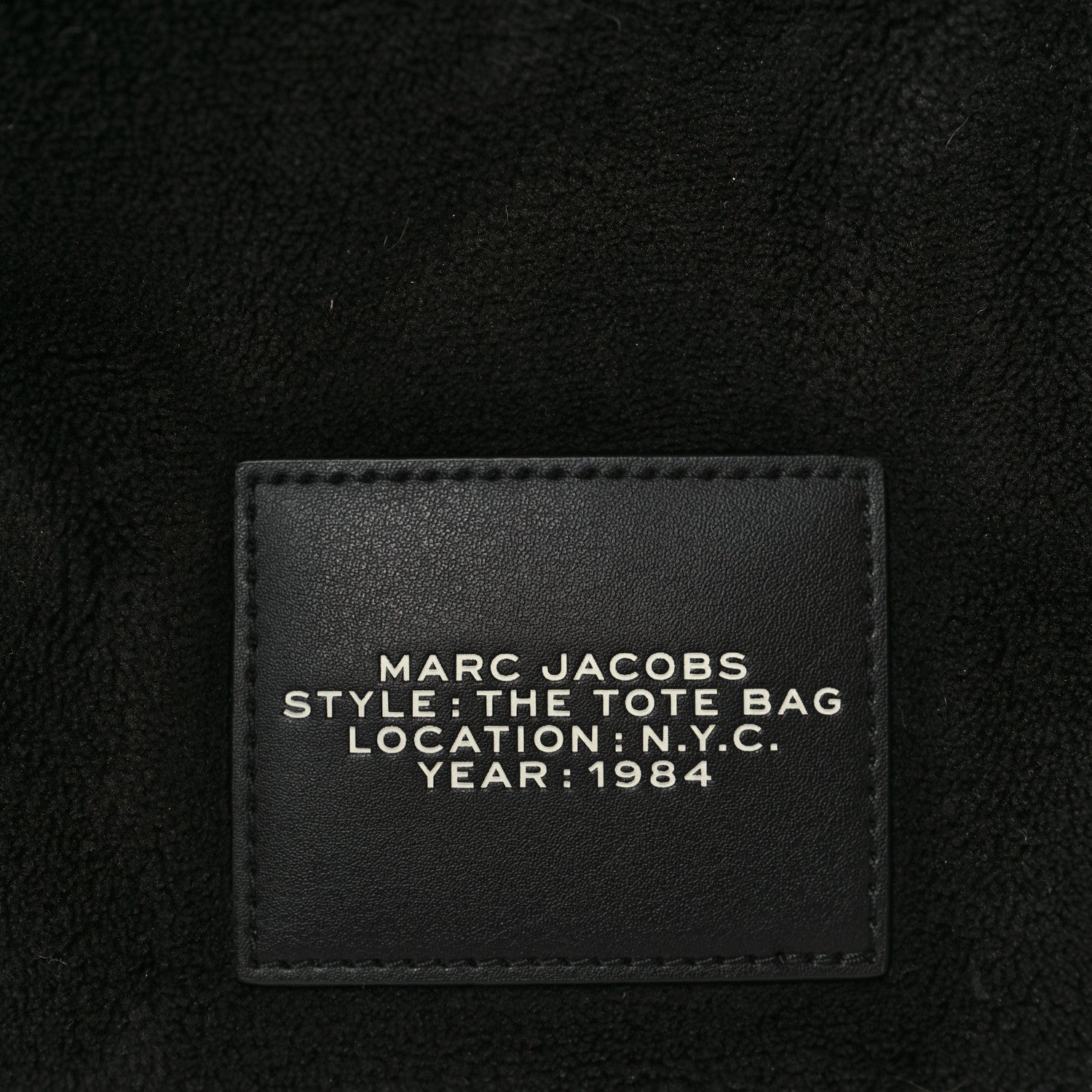 Marc Jacobs Polyester Mini Terry Tote Bag Black Nickel 5 of 8