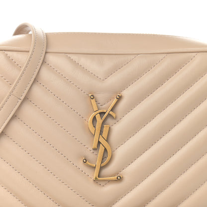 Saint Laurent Calfskin Matelasse Monogram Lou Camera Bag Dark Beige 10 of 10