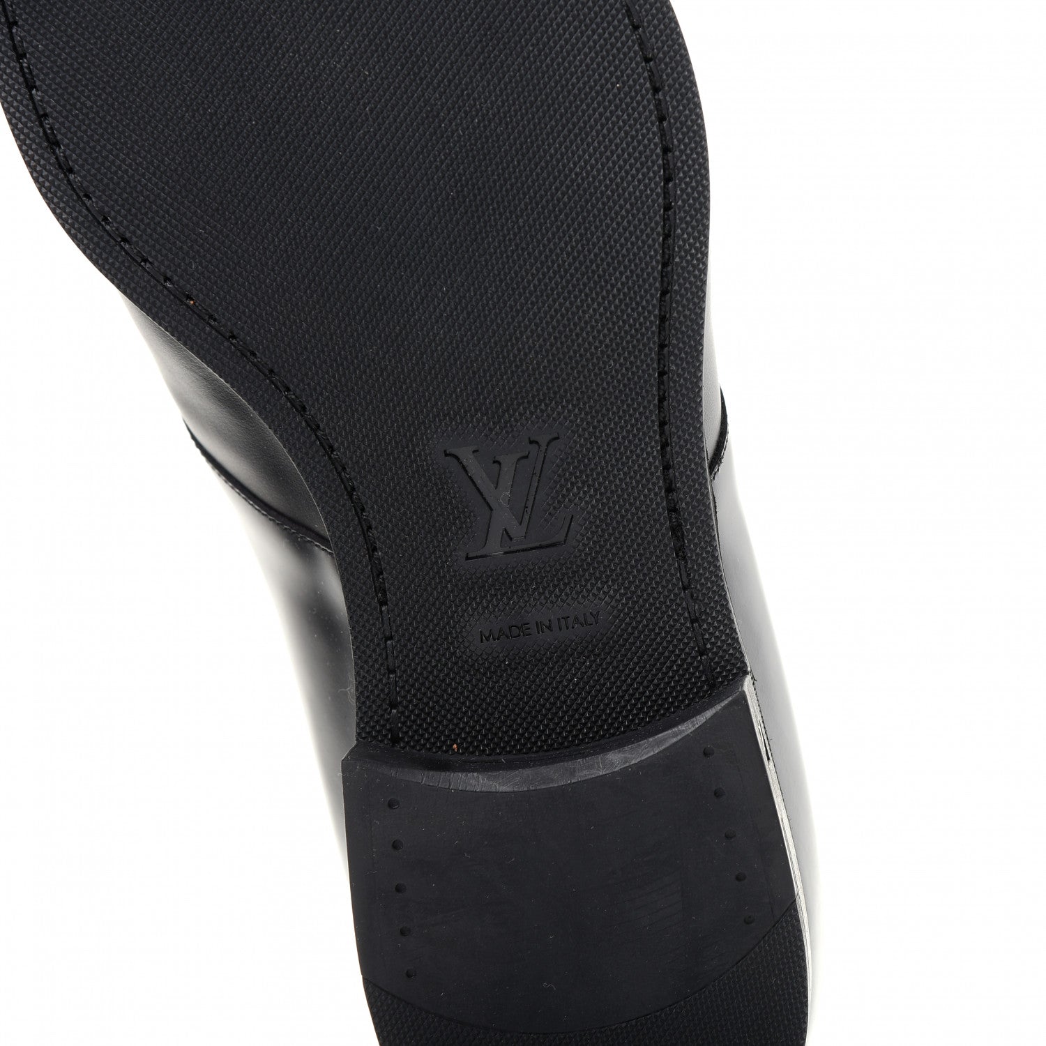 Louis Vuitton Lambskin Mens Derby Lace Up Shoes 9.5 Black 9 of 10