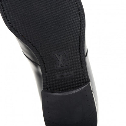 Louis Vuitton Lambskin Mens Derby Lace Up Shoes 9.5 Black 9 of 10