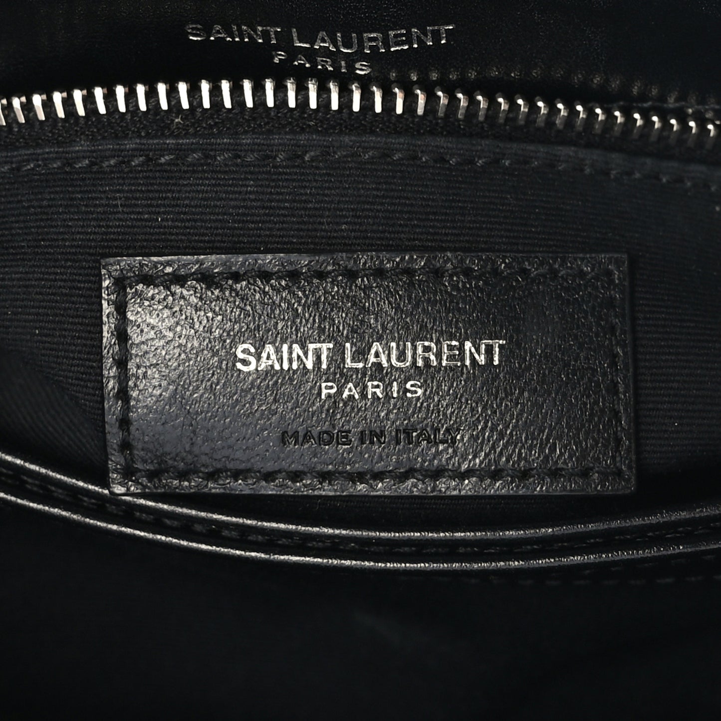 Calfskin Y Quilted Monogram Toy Loulou Crossbody Bag Black