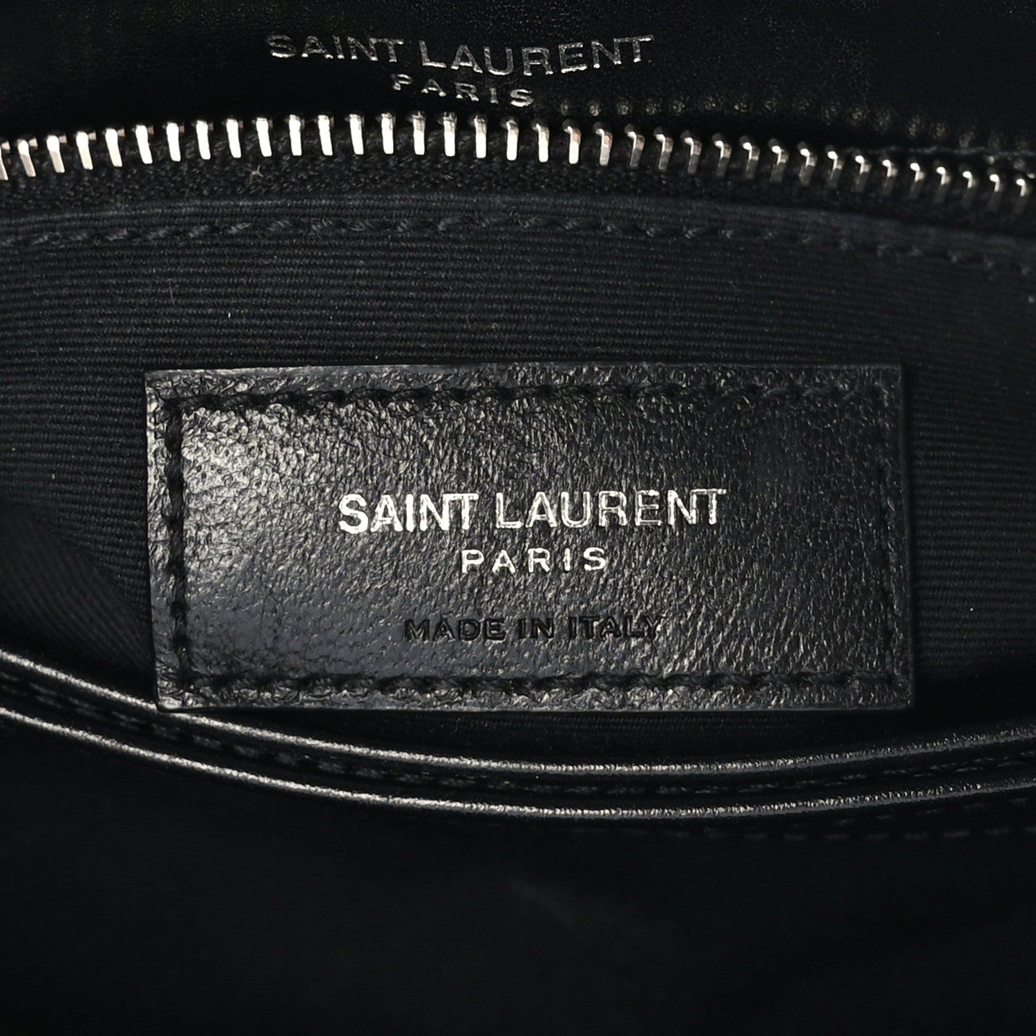 Saint Laurent Calfskin Y Quilted Monogram Toy Loulou Crossbody Bag Black 6 of 10