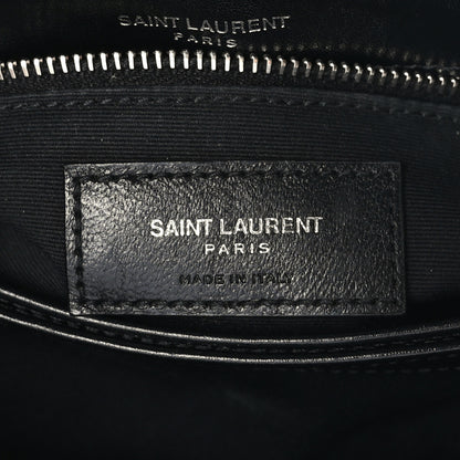 Saint Laurent Calfskin Y Quilted Monogram Toy Loulou Crossbody Bag Black 6 of 10
