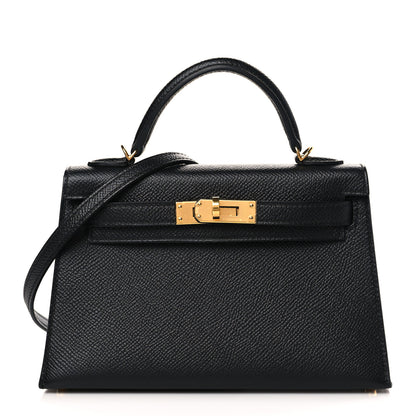 Hermes Epsom Mini Kelly Sellier 20 Black 1 of 10