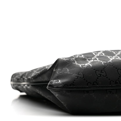 Gucci Imprime Monogram Medium Flat Messenger Bag Black 9 of 13