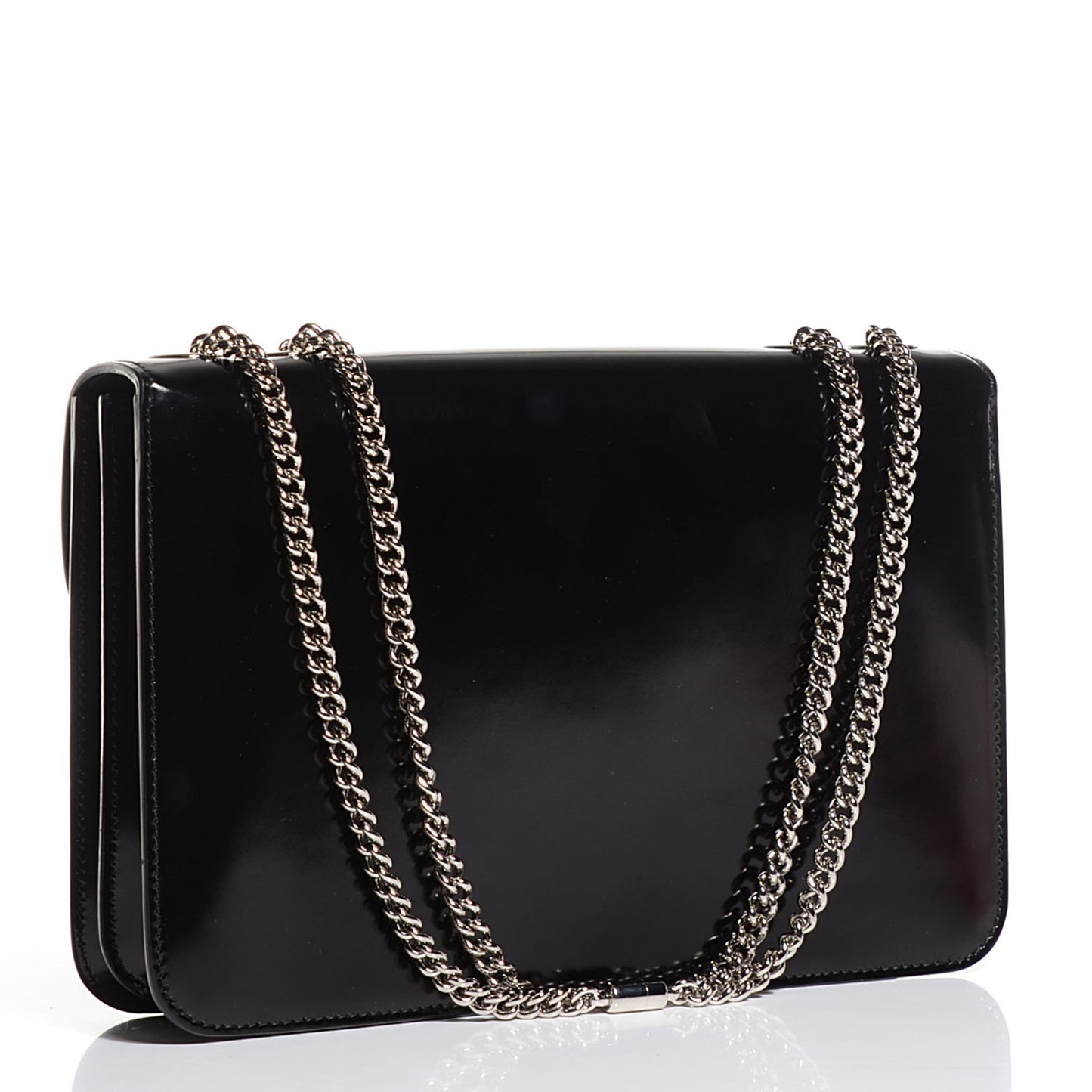 Shade Lux Calfskin Interlocking G Shoulder Bag Black