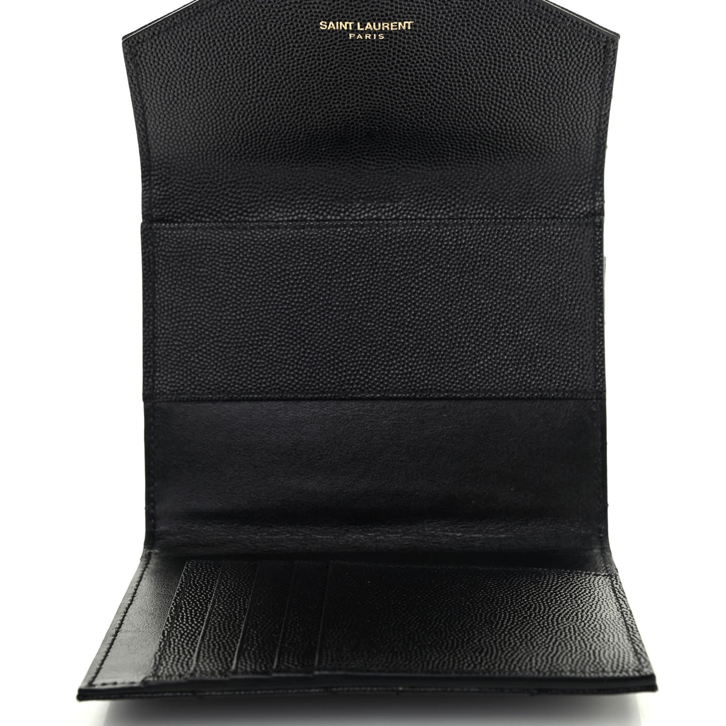 Grain De Poudre Matelasse Chevron Small Monogram Passport Case Black