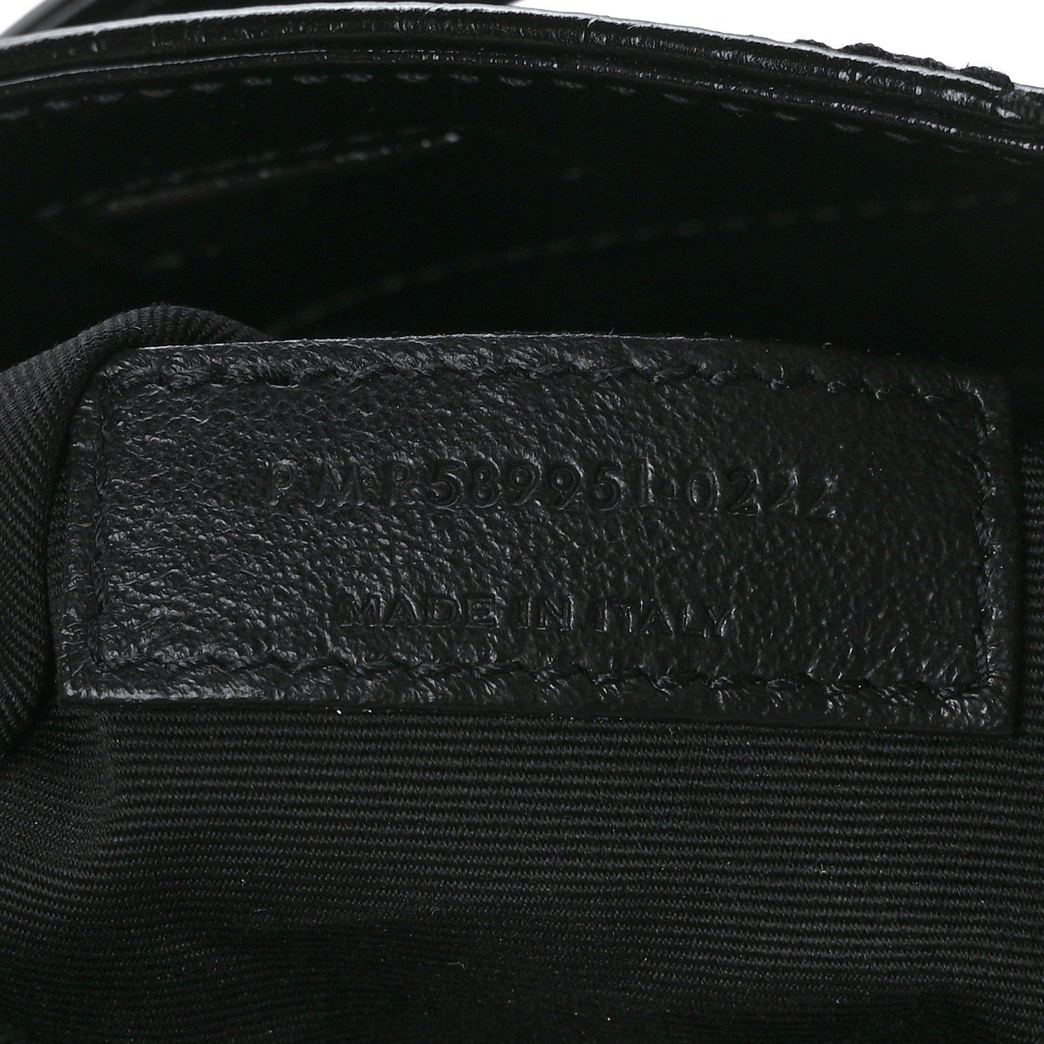 Saint Laurent Crinkled Calfskin Matelasse Monogram Medium Niki Shopper Tote Black 7 of 10