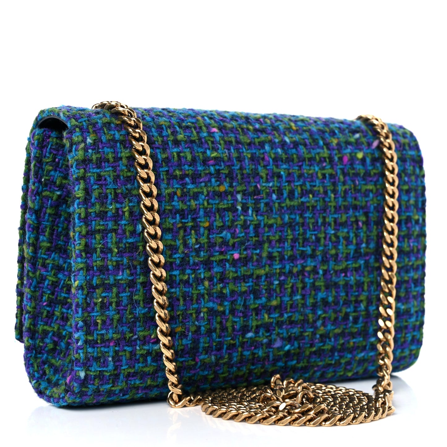 Tweed Small Monogram Kate Satchel Multicolor