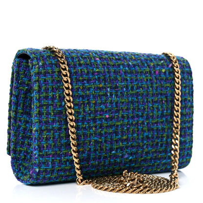 Saint Laurent Tweed Small Monogram Kate Satchel Multicolor 3 of 9