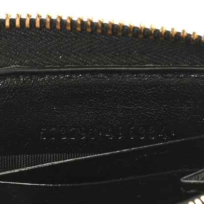 Gucci Calfskin Web Rajah Zip Around Wallet Black 7 of 8