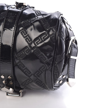 Versace Patent Quilted Satchel Black 8 of 8