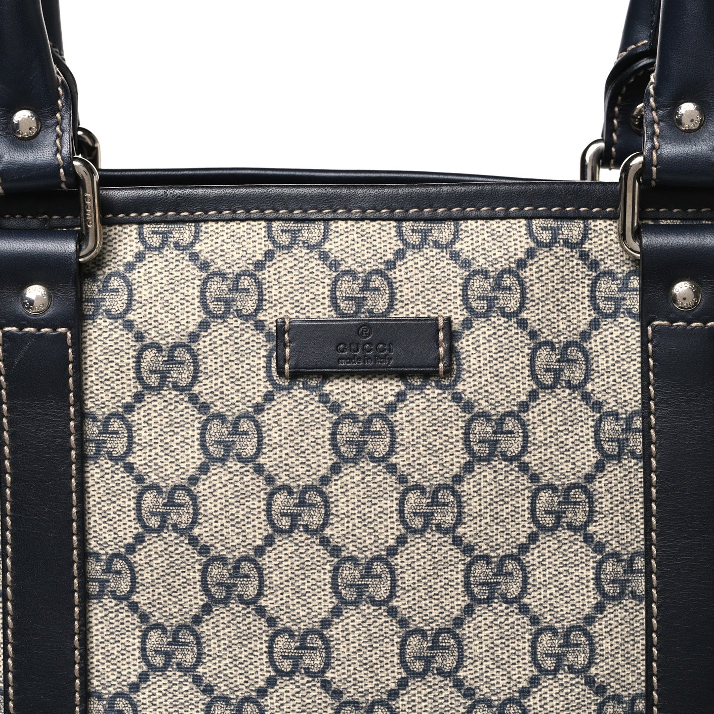 GG Plus Monogram Joy Vertical Tote Navy