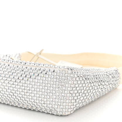 Prada Satin Crystal Mini Re-Edition 2000 Bag White 10 of 11